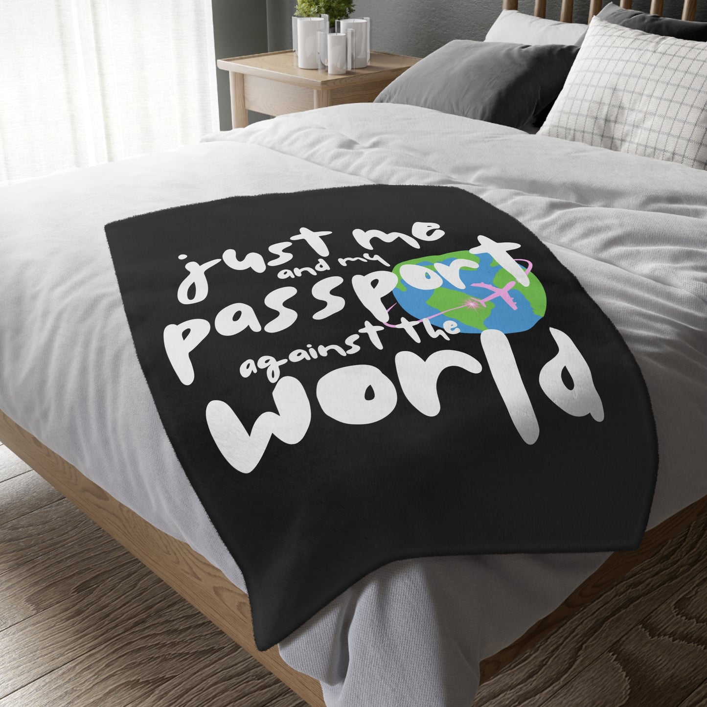 “Us Against the World” Velveteen Blanket