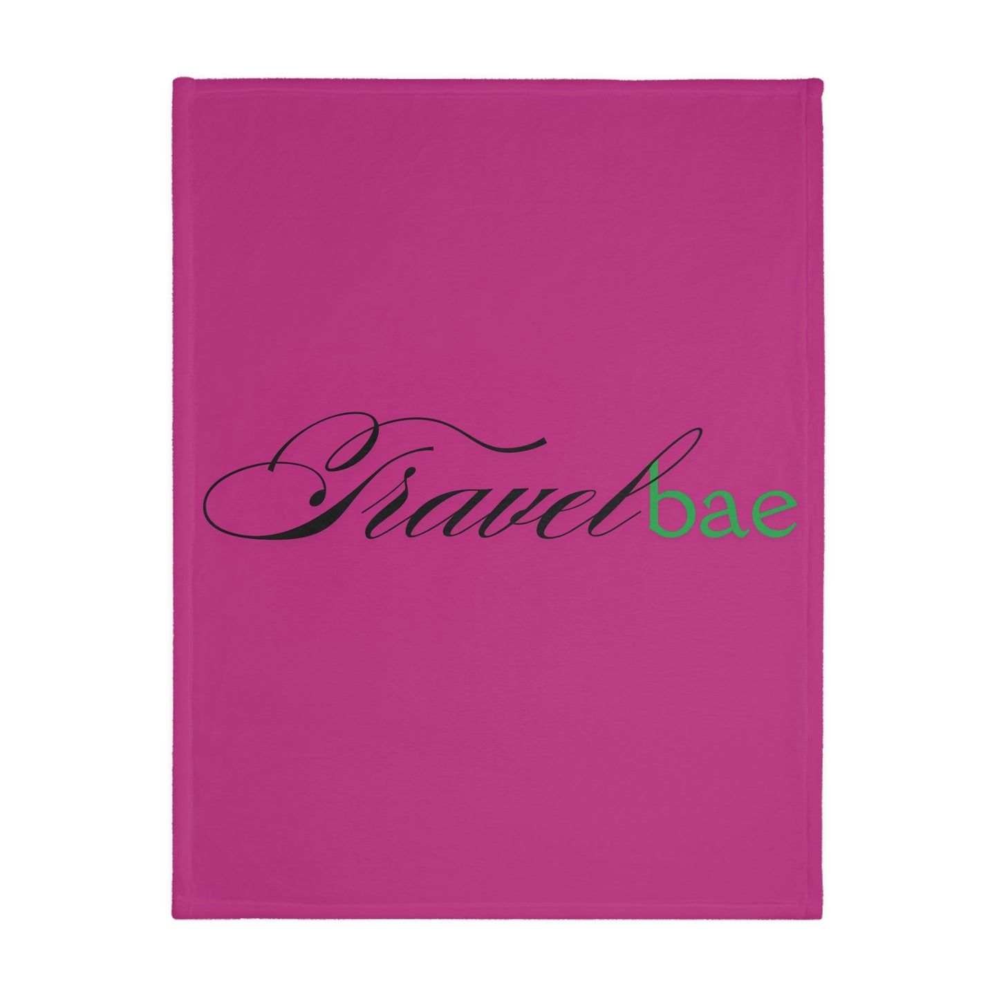 “Travel Therapy” Velveteen Blanket