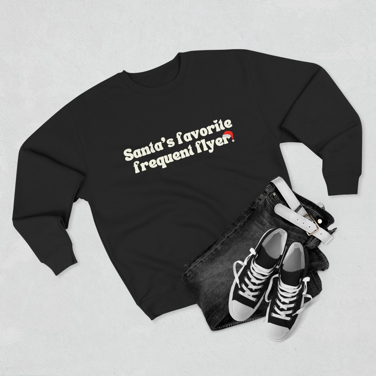 “Santa’s Favorite Frequent Flyer” Crewneck