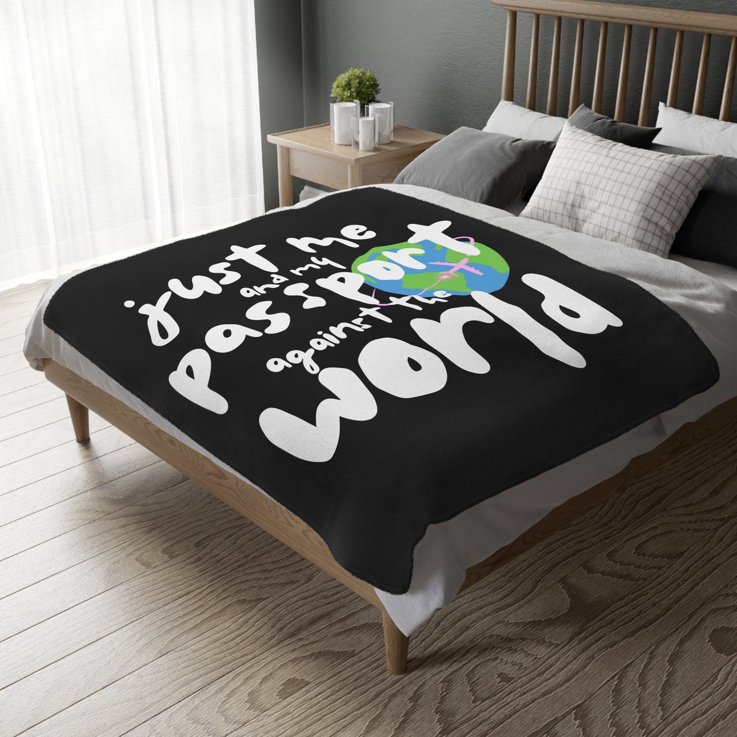 “Us Against the World” Velveteen Blanket