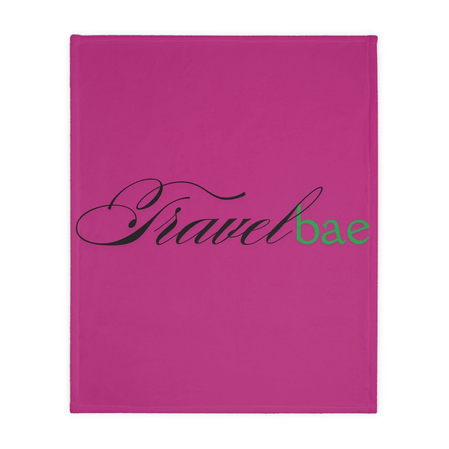 “Travel Therapy” Velveteen Blanket