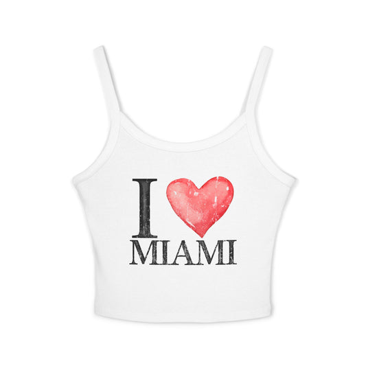 "I Love Miami" Spaghetti Strap Tank Top