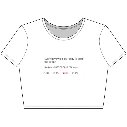 “Current Status” Crop Tee