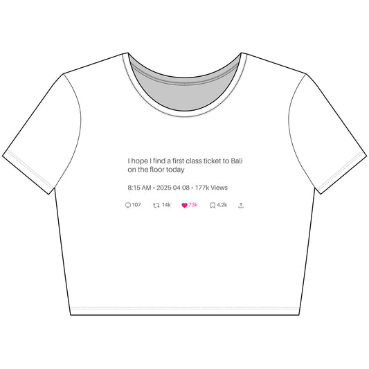 “Current Status” Crop Tee
