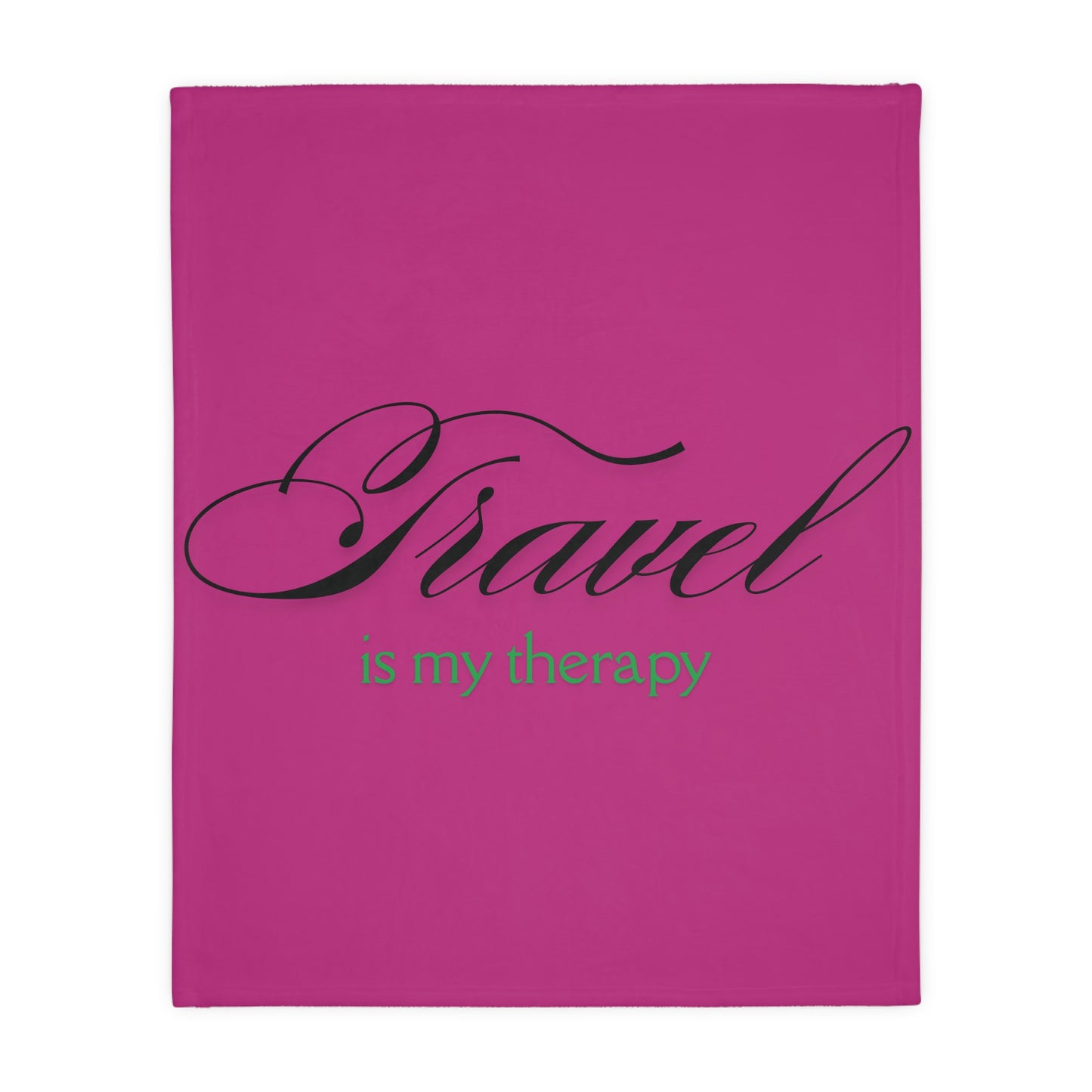 “Travel Therapy” Velveteen Blanket